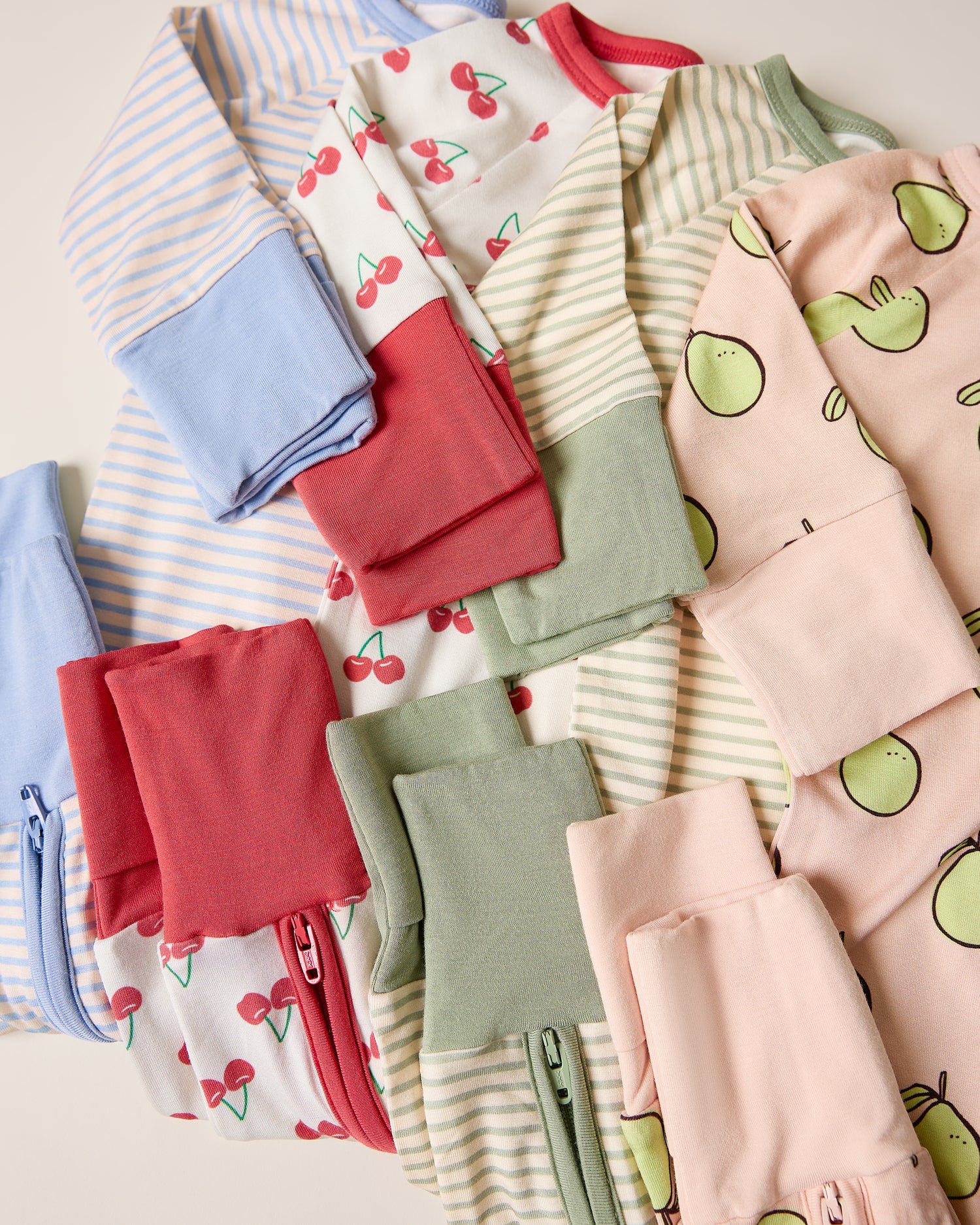 Bamboo Baby Pajama | Blue Candy Stripe - Image 6