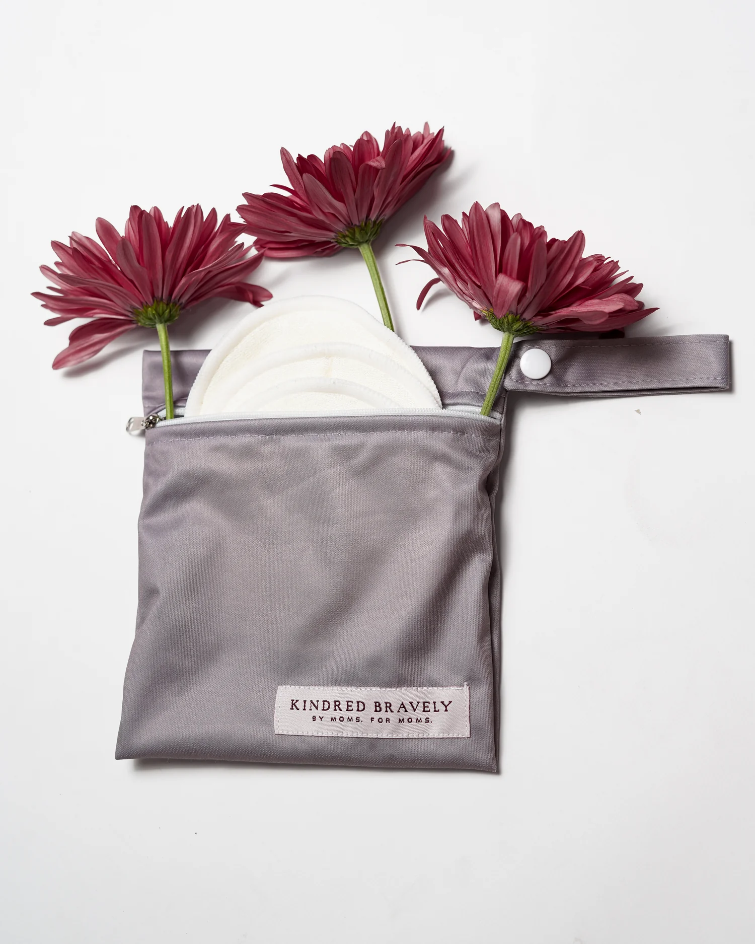 Organic Bamboo Reusable Nursing Pads | Ivory - Image 3