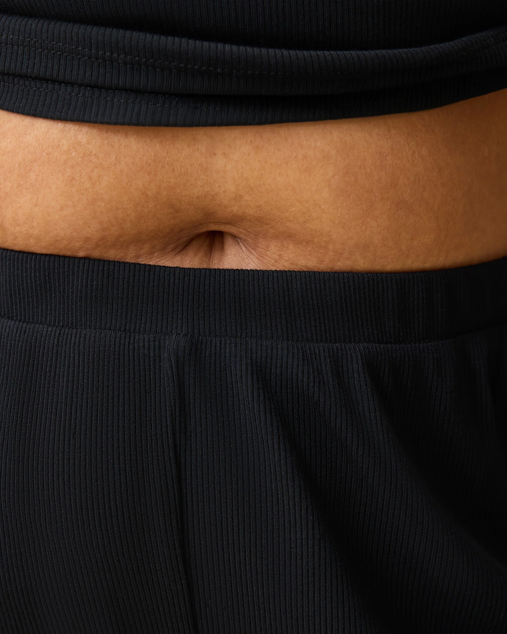 Ribbed Modal Lounge Pant | Black - Image 4