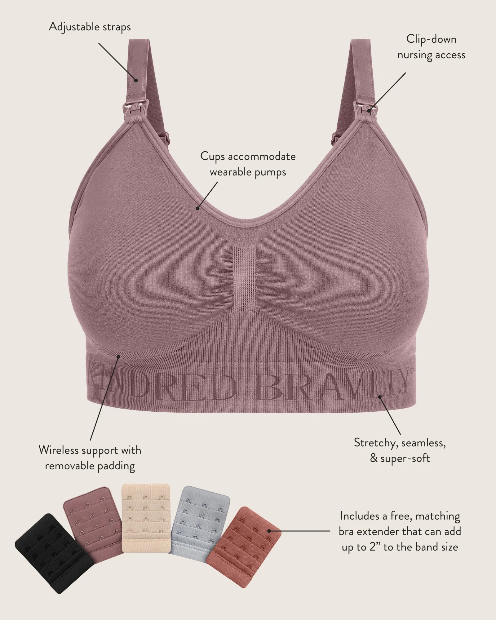 Simply Sublime® Nursing Bra | Black - Image 5