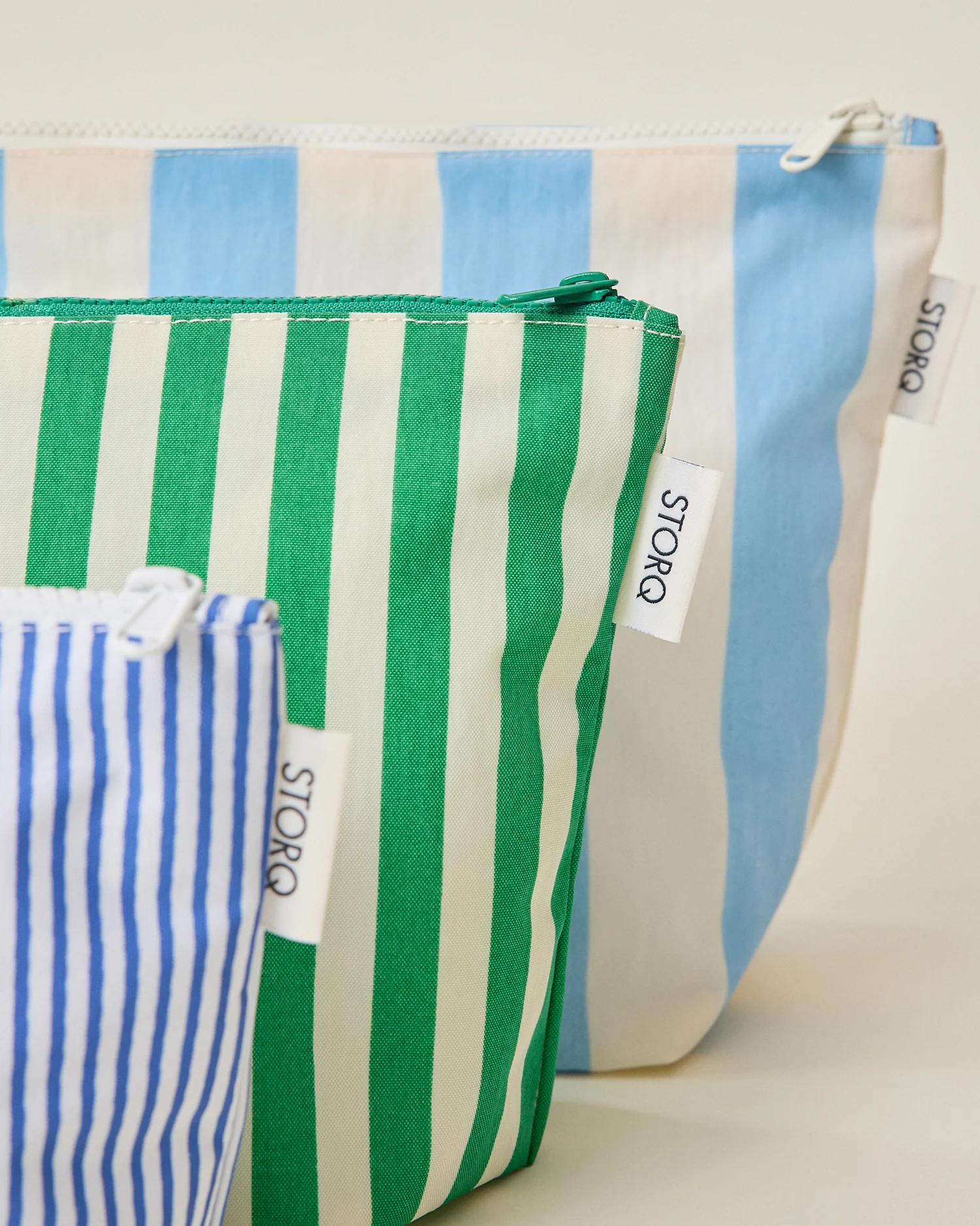 Zipper Pouch Three-Piece Set | Stripe - Image 3