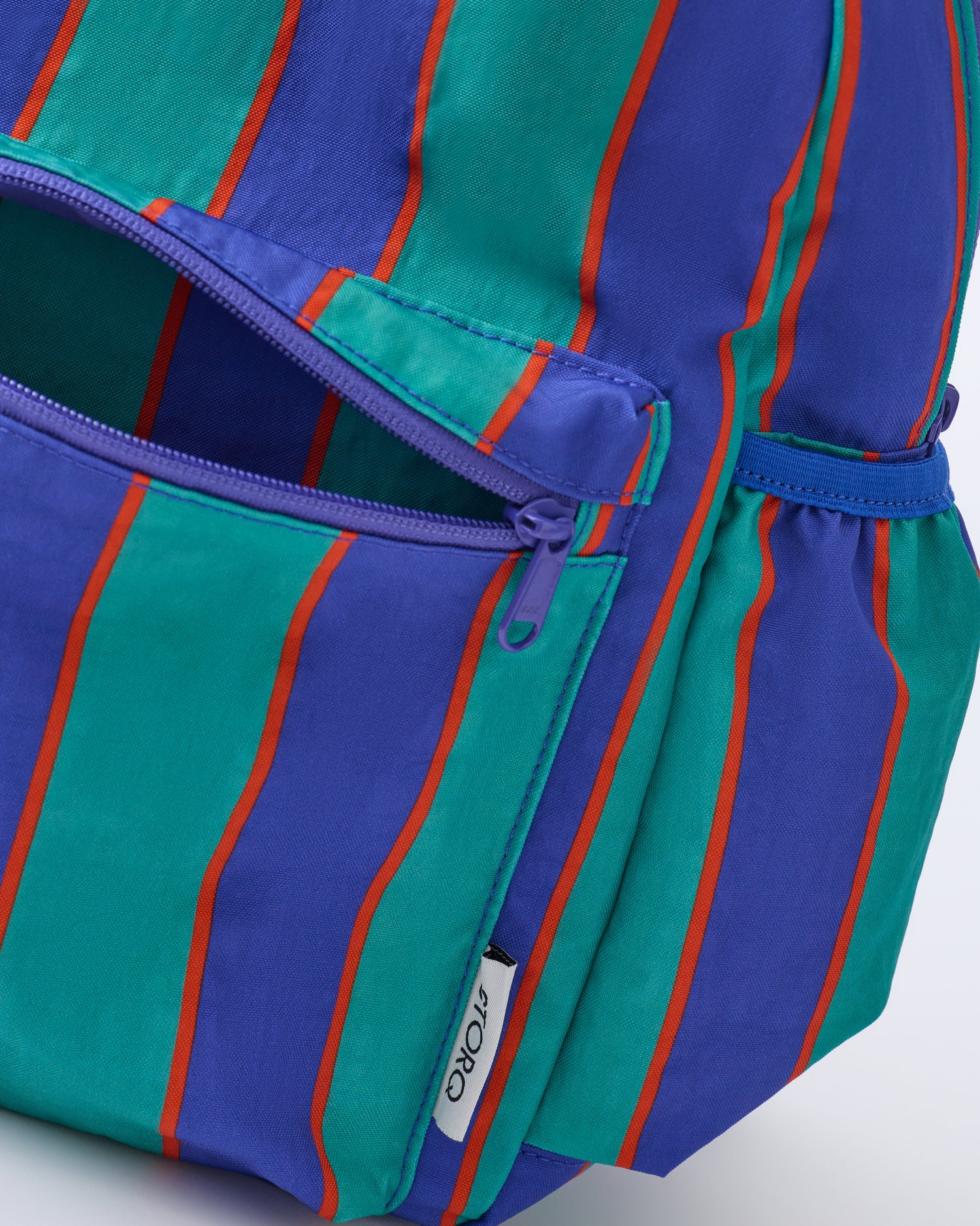 Cool Kid Backpack | Navy & Green Stripe - Image 4