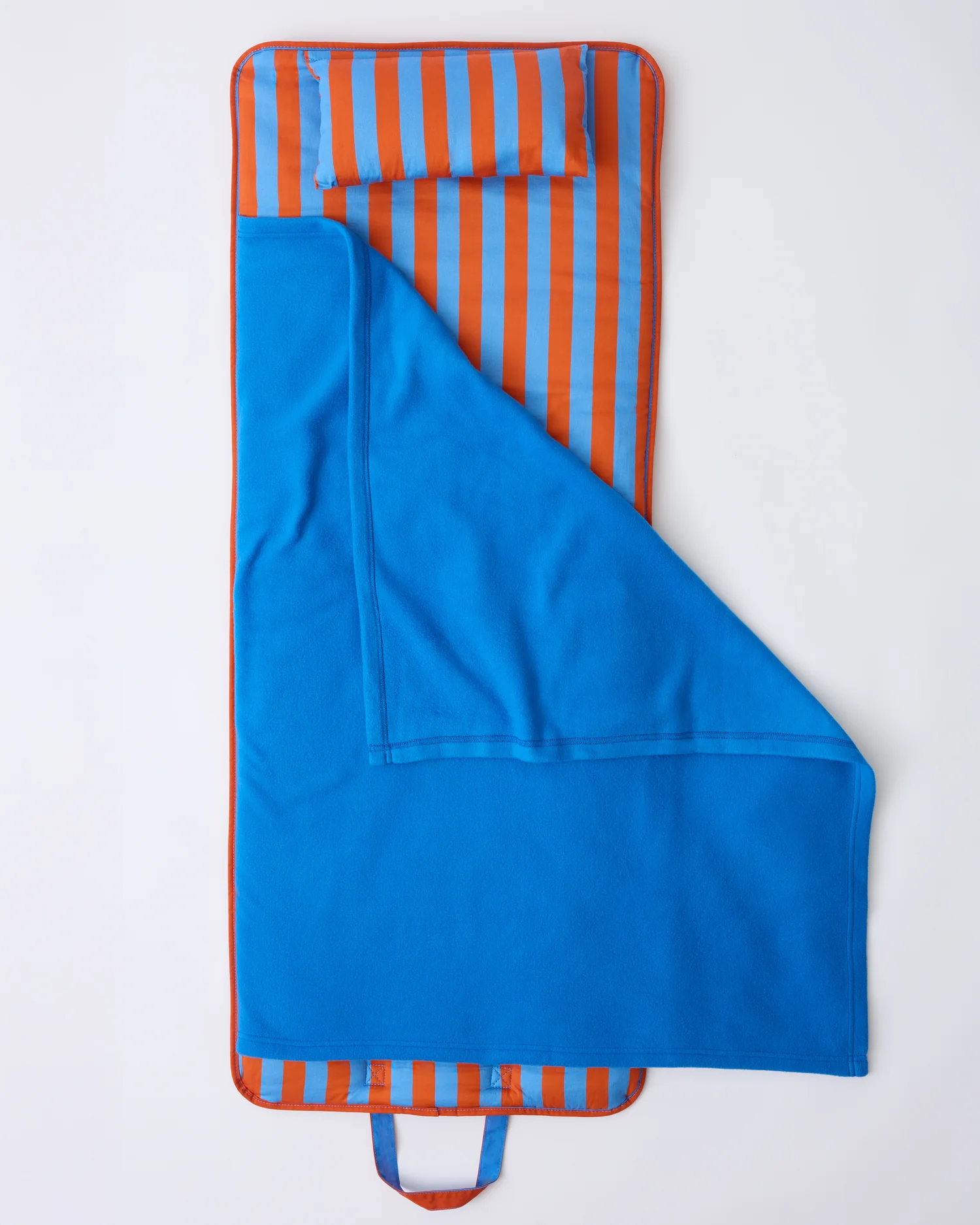 Cool Kid Nap Mat | Blue & Rust Stripe - Image 2