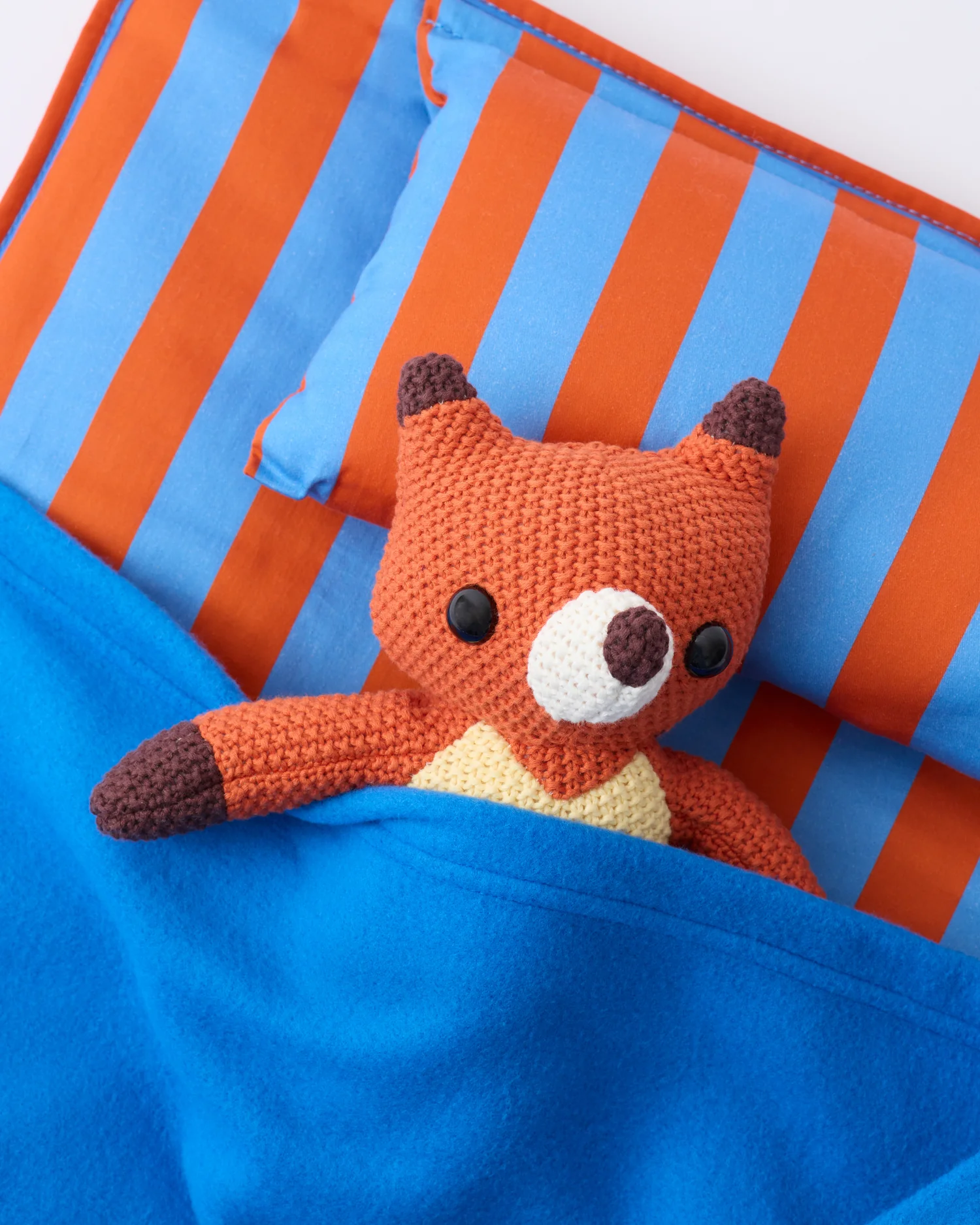 Cool Kid Nap Mat | Blue & Rust Stripe - Image 4
