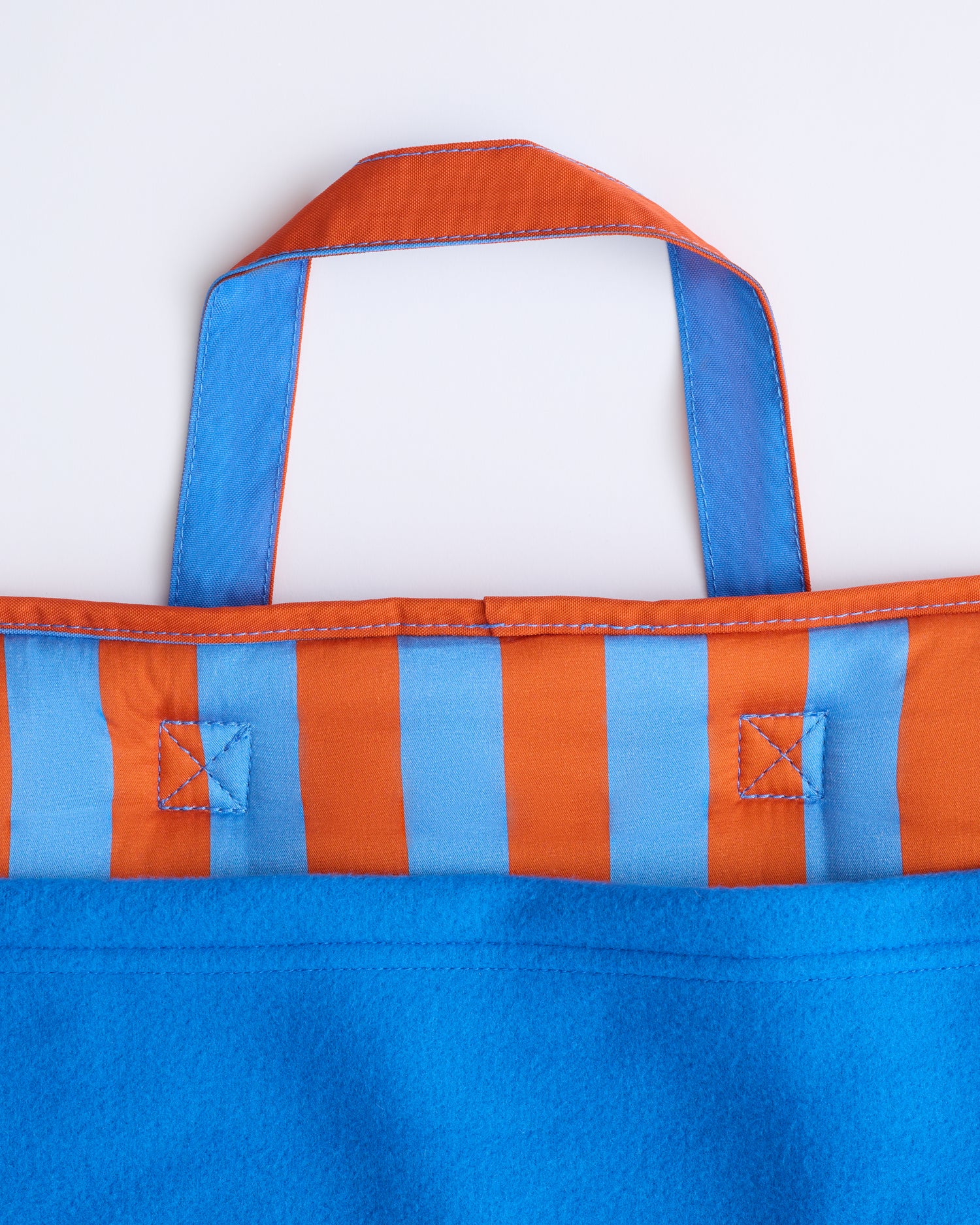 Cool Kid Nap Mat | Blue & Rust Stripe - Image 5