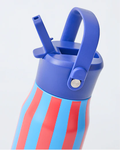 Cool Kid Water Bottle | Blue & Rust Stripe - Image 3