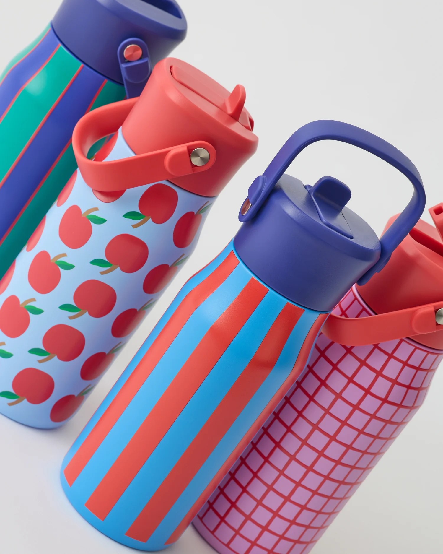 Cool Kid Water Bottle | Blue & Rust Stripe - Image 4