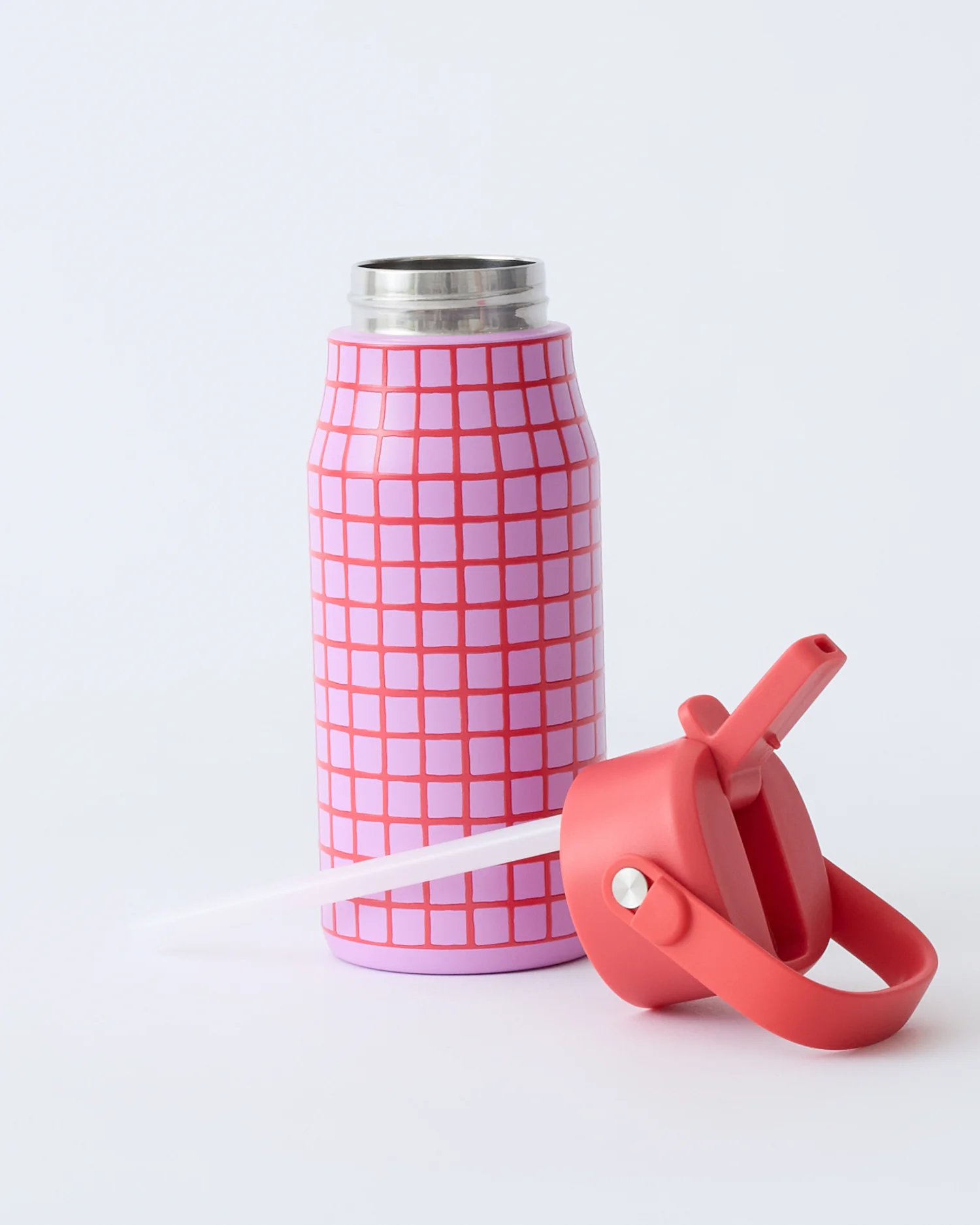 Cool Kid Water Bottle | Orchid Grid - Image 2