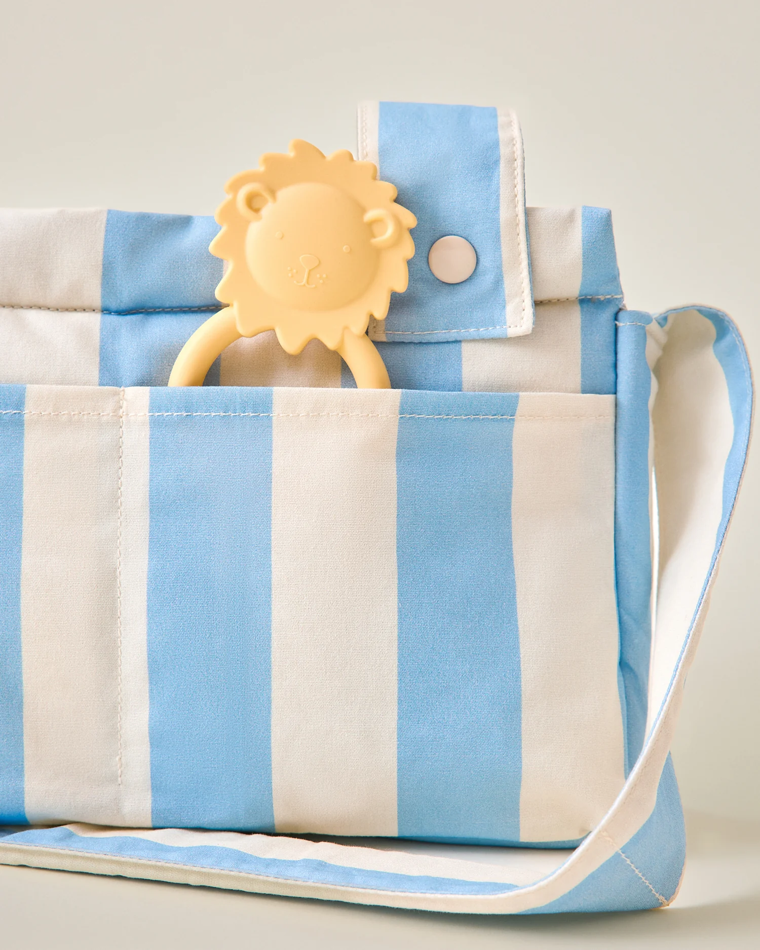 Stroller Party™ Caddy Bag | Blue Wide Stripe - Image 3