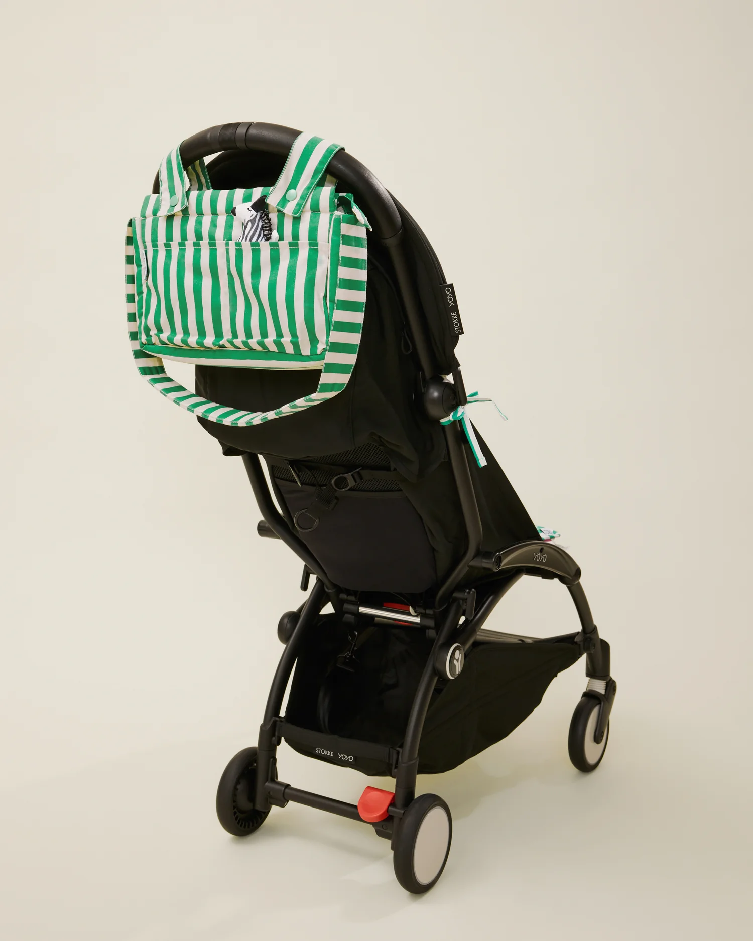 Stroller Party™ Caddy Bag | Green Stripe - Image 7