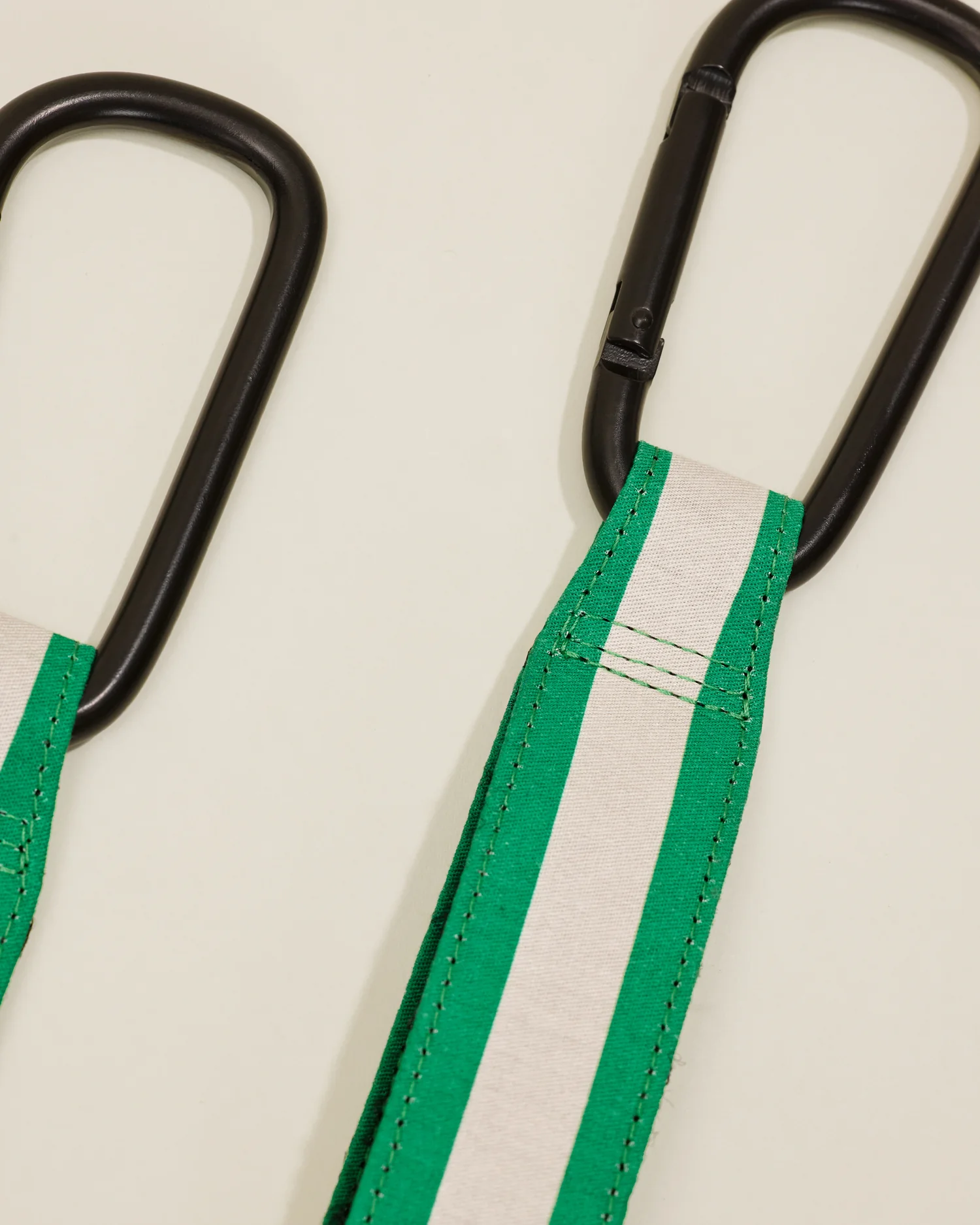 Stroller Party™ Clips (2-Pack) | Green Stripe - Image 3