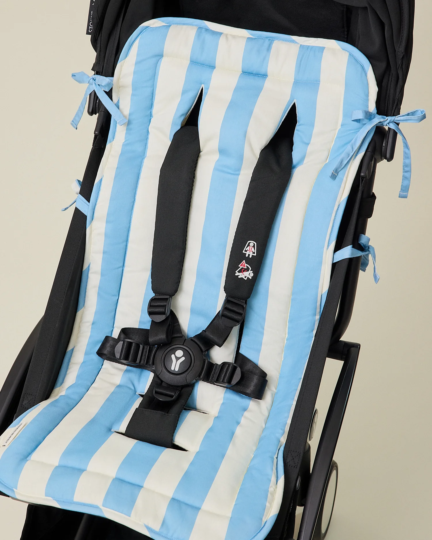 Stroller Party™ Set | Blue Wide Stripe - Image 2