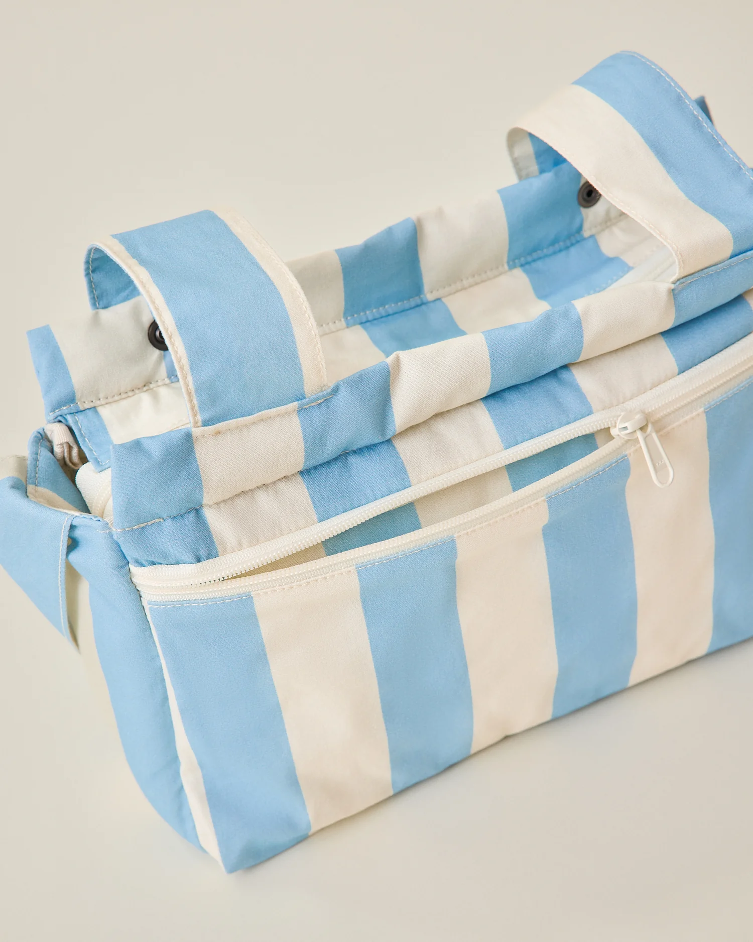 Stroller Party™ Caddy Bag | Blue Wide Stripe - Image 4