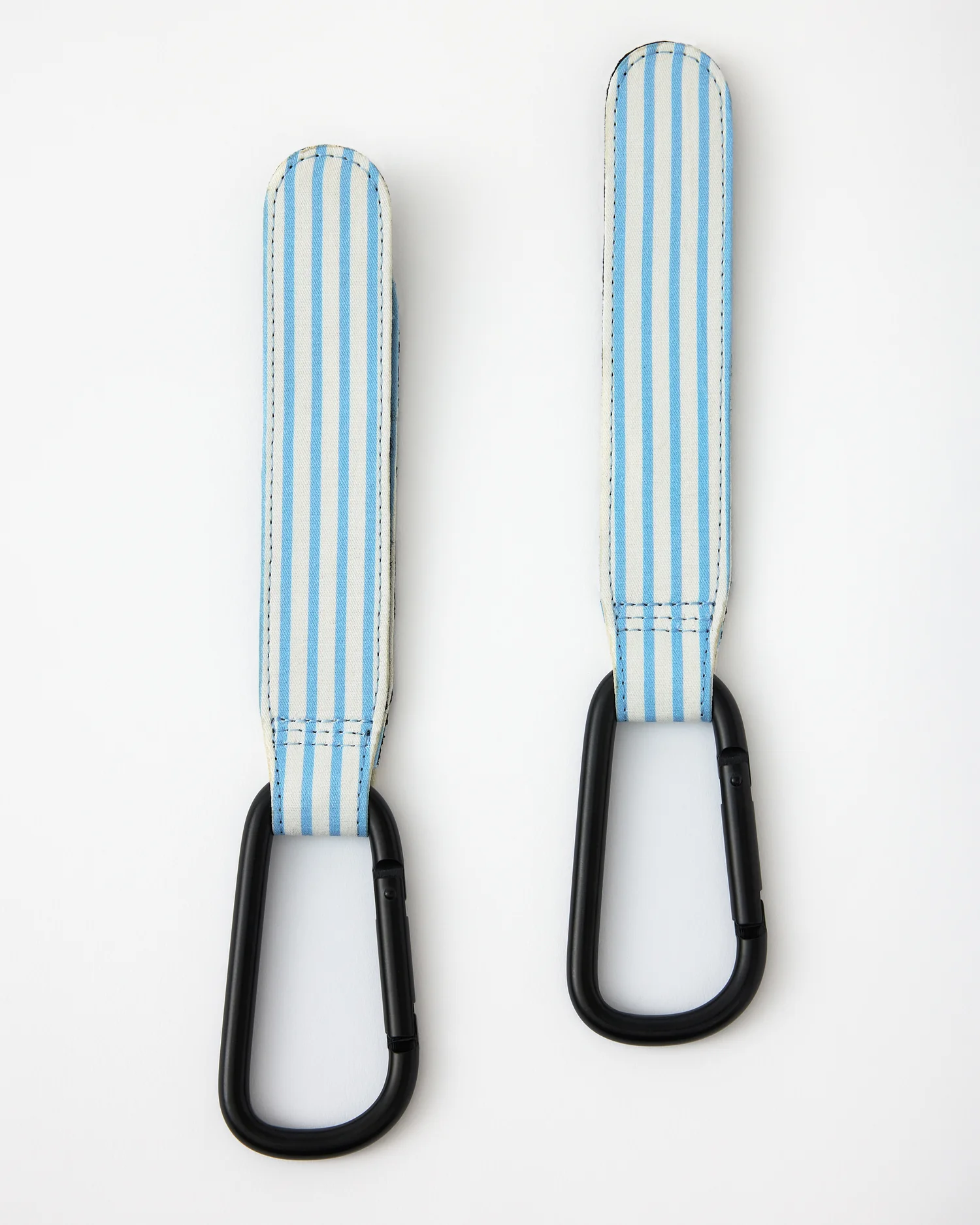 Stroller Party™ Clips (2-Pack) | Blue Pinstripe