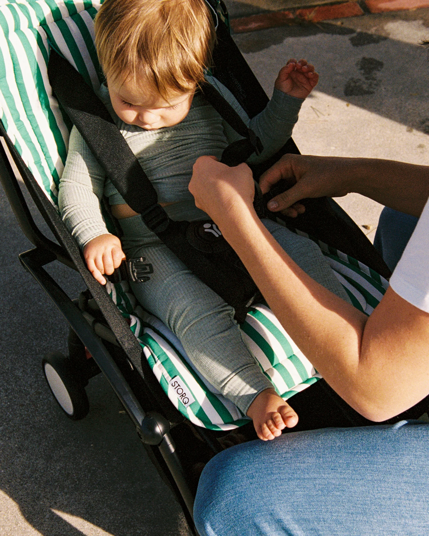 Stroller Party™ Set | Green Stripe - Image 6