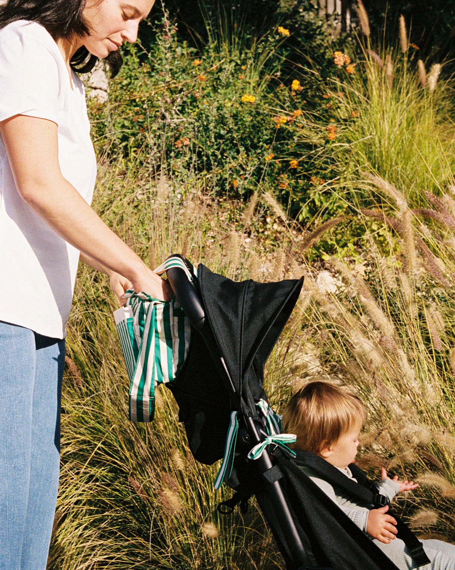 Stroller Party™ Set | Green Stripe - Image 7