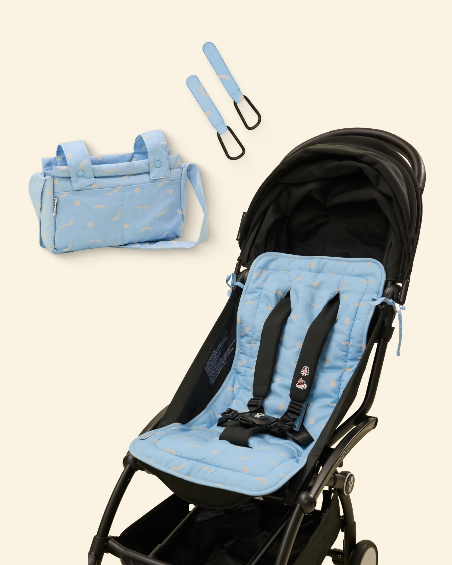 Stroller Party™ Set | Sky Squiggles