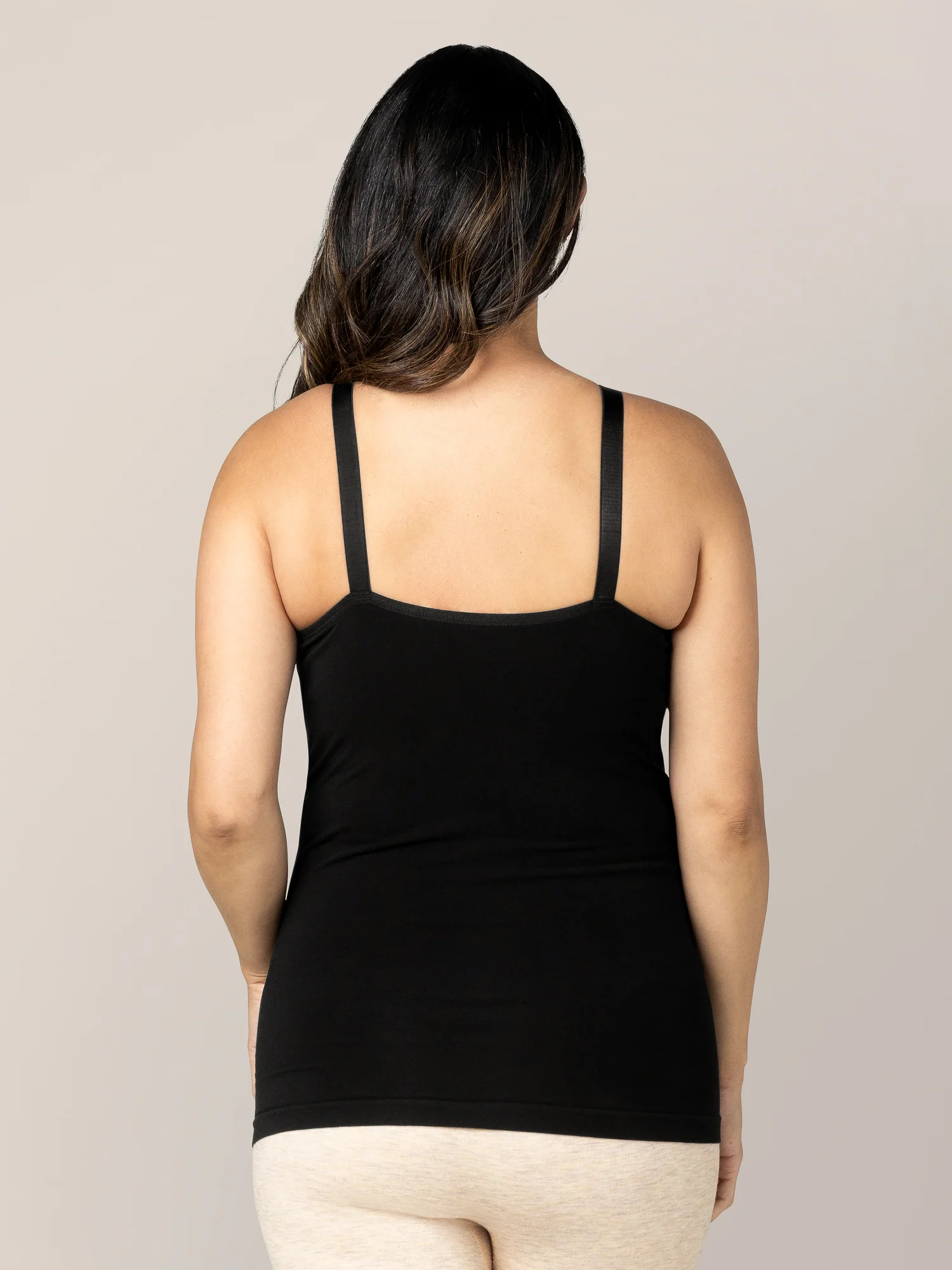 Sublime® Bamboo Hands-Free Pumping & Nursing Cami | Black - Image 6