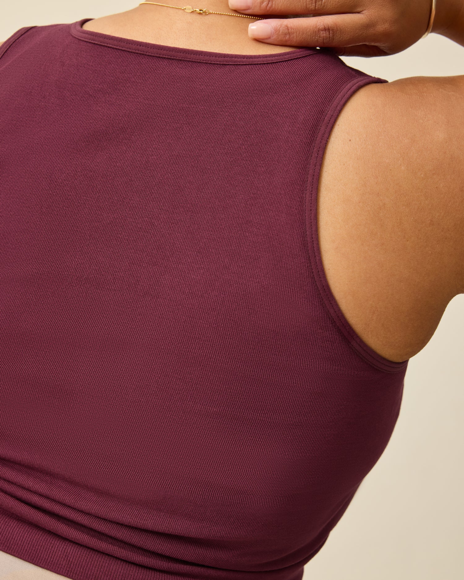 Sublime® Bamboo Maternity & Nursing Longline Bra Top | Deep Burgundy - Image 4