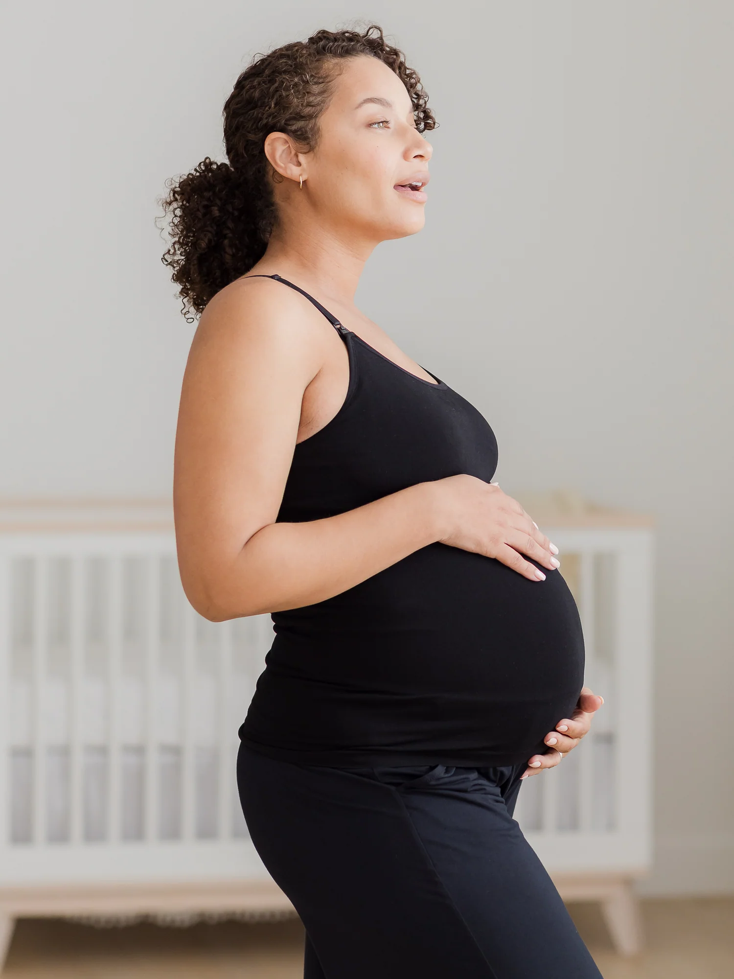 Sublime® Bamboo Nursing Cami Two-Pack | Black - Image 6