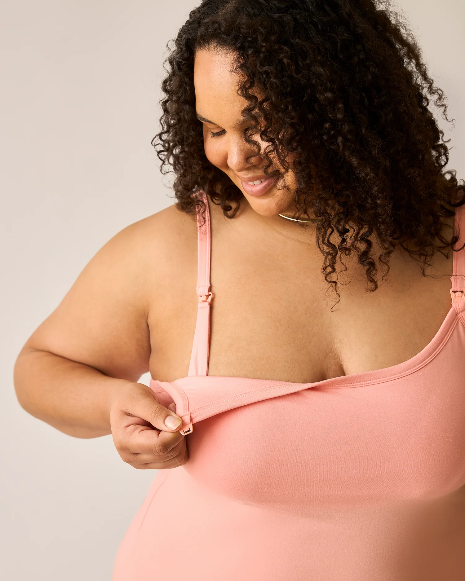 The Sunday Maternity & Nursing Lounge Dress | Sunset Pink - Image 2